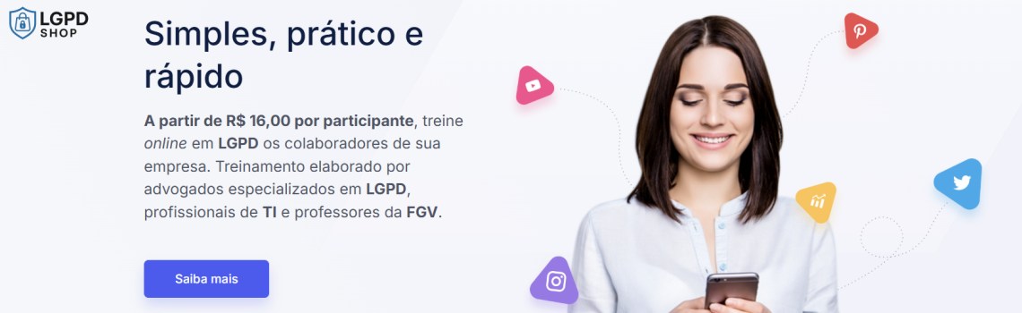 Treine seus colaboradores online em LGPD a partir de R$ 16,00 por participante